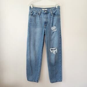 Levi's Womens 94 Baggy Jeans 28 Blue Denim Grunge Cotton Slouchy Streetwear Chic
